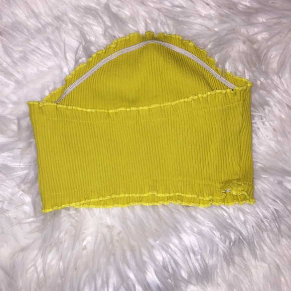 Yellow crop top/bandeau - Picture 3 of 3